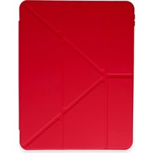 Mey İthalat Mey Ithalat®  Xiaomi Pad 6 Kılıf Kalemlikli Mars Tablet Kılıfı - Kırmızı