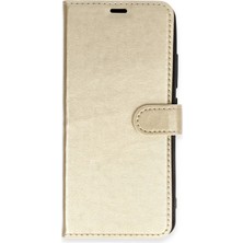 LTG Nova Galaxy A03 Kılıf S Kapaklı Kılıf - Gold
