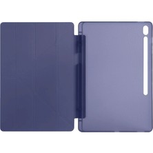 Mey İthalat Mey Ithalat®  iPad Pro 13 (2024) Kılıf Kalemlikli Hugo Tablet Kılıfı - Lacivert