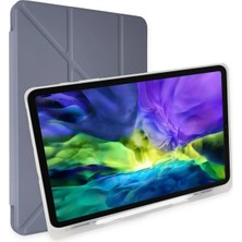 Mey İthalat Mey Ithalat®  iPad Pro 12.9 (2021) Kılıf Kalemlikli Mars Tablet Kılıfı - Lavender