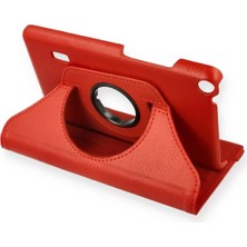 Mey İthalat Mey Ithalat®  Huawei Mediapad T3 7 Kılıf 360 Tablet Deri Kılıf - Kırmızı
