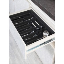 Feyza Design 84X49 Antrasit Plastik Kaşıklık S-2290, Şık ve Kullanışlı Tasarım