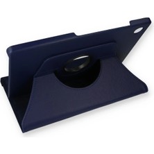 Mey İthalat Mey Ithalat®  Samsung Galaxy X200 Tab A8 10.5 Kılıf 360 Tablet Deri Kılıf - Lacivert