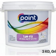 Point Boya Tam-Fix - Çok Amaçlı Mastik Yapıştırıcı (Gri, 3 Kg)