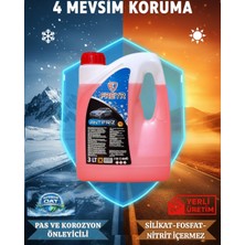 Freyr 4 Mevsim -42 Derece Kırmızı Organik Antifriz 3 Litre | OAT Motor Radyatör Antifrizi
