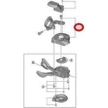 SHIMANO SLX SL-M7000-11 Vites Kolu Kapağı Sol