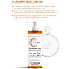 Skygo Procsın C Vitamini Yüz Temizleme Jeli, Aydınlatıcı & Arındırıcı, Cilt Canlandırıcı & Nemlendirici, Günlük Derinlemesine Temizlik, 150 ml