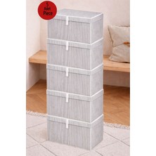 ALAS 5  Adet Çok Amaçlı Baza Altı Mega Boy Giysi Kutu Hurç