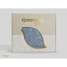 Merinos Elegans Çift Kişilik Battaniye Indigo