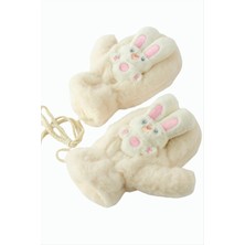 Bijuteri Net Tavşancık Yünlü Içi Polar Çocuk Eldiven