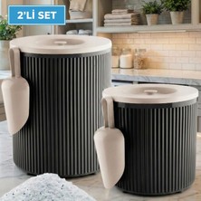 LE Paris 2 Adet  Toz ve Tablet Deterjan Saklama Kutusu | Deterjan Saklama Kabı