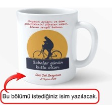 Babalar Günü Özel – Babalar Günün Kutlu Olsun Tasarımlı Porselen Kupa | Hediye Kupa