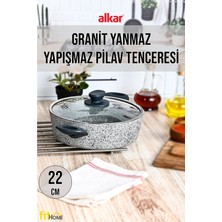 Fithome Granit Yanmaz Yapışmaz Yakamoz Model Pilav Tenceresi