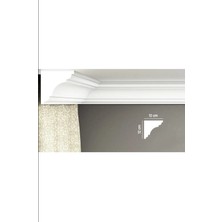 Süs Köşe Dekor Hazır Korniş Önü Strafor Kartonpiyer Klk-12 / 12*12CM 1 Adet (2 Metre)