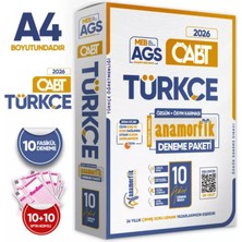 Karakutu Yayınları 2026 Meb-Ags Öabt Anamorfik Türkçe Öğretmenliği Özgün 10LU Deneme Dijital Çözümlü Türkiye Geneli