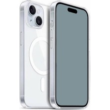 Hype Store Psr Aksesuar Magsafe Uyumlu Şeffaf Kılıf – iPhone 15 | Sert Pc Embos Kılıf | Kablosuz Şarj Destekli