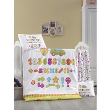 Recos Abaküs Pano Kutulu Bebek Nevresim Takımı - Ekru - 0 - 12 Ay Ekru