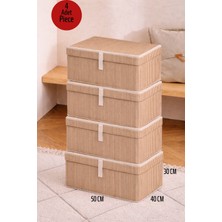 ALAS 4 Adet Çok Amaçlı Baza Altı Maxi Boy Giysi Kutu Hurç