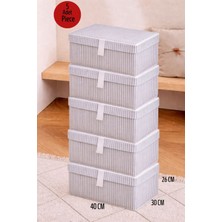 ALAS 5 Adet Çok Amaçlı Baza Altı Giysi & Yastık Mini Hurç