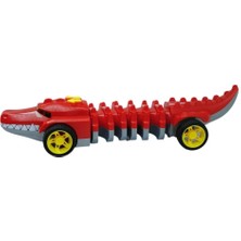Kaia Life Timsah Araba - Otomatik Hareketli Sesli Işıklı 32 cm - Kırmızı Timsah