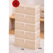 ALAS 5 Adet Çok Amaçlı Baza Altı Giysi&yastık Mega Plus Hurç