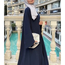 Modaco 3 Parça Abaya Takım Krep Jile & Kaftan & Kuşak