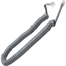 ELEKTROMER Spiral Kablo Gri Telefon Bağlantısı Yüksek Performans Uyumlu
