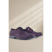 Xo Kids Rakerplus Bordo Bağcıklı Metal Detaylı Çocuk Klasik Takım Elbise Ayakkabı