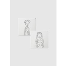 Piece Of Date Sayılarla Tuval Boyama Seti- Ölü Gelin