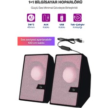 Sprange 2’li Tak Çalıştır USB Bilgisayar Hoparlörü – Güçlü Ses, Kompakt Tasarım, Ev-Ofis Kullanıma Uygun