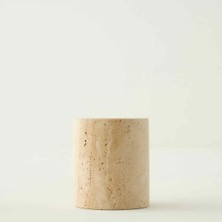Feyza Design Ephesus Traverten Dik Kaşıklık, Doğal 11X13 Cm, Şık ve Fonksiyonel Tasarım