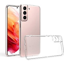 Hype Store Kzy Iletişim S21 ile Uyumlu Kapak Kamera Korumalı Süper Silikon Şeffaf Kılıf