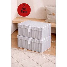 ALAS 2 Adet Çok Amaçlı Baza Altı Giysi & Yastık Mini Hurç