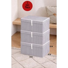 ALAS 3 Adet Çok Amaçlı Baza Altı Maxi Boy Giysi Kutu Hurç