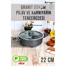 Fithome Ezme Granit Yanmaz Yapışmaz Ağır Pilav Tenceresi El Yakmayan Kulplar