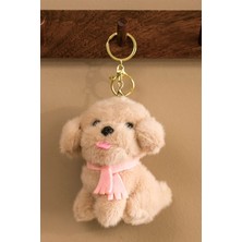 Selay Oyuncak Selay Dil Çıkaran Köpek  4500 Peluş Anahtarlık Kahve