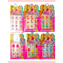 Özgürce 6 Paket Çocuk Kendinden Yapışkanlı Tırnak Seti, Renkli ve Eğlenceli