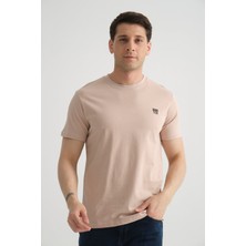 Taş Shooter Erkek Pamuklu Esnek T-Shirt  Standart Kalıp Minimal Logolu S