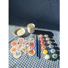 Piece Of Date Fincan/fincan Tabağı Boyama Seti