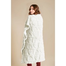 Noctiluca Amora Kalp Desen Wellsoft Tv Battaniyesi 120X180 • Yumuşak Sıcak Tutan Şal - Koltuk Örtüsü