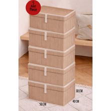 ALAS 5 Adet Çok Amaçlı Baza Altı Maxi Boy Giysi Kutu Hurç