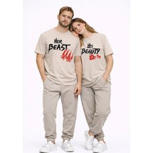 Nevermind King Queen Sevgili Kombini Oversize Çift Tişört Unisex Partner Kombin Uyumlu Çift Seti