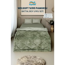 Uysal Yorgan Welsoft Akfil Battal Boy Uyku Seti YEŞİL
