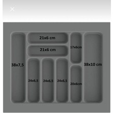 Feyza Design Çekmecede Kaşıklık ve Kepçelik Düzenleyici, 55X49 Cm, Kesilebilir Özellikli