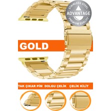  apple watch uyumlu seri 1/2/3/4/5/6/se/7/8/9 ultra/ultra2 42/44/45/49mm saat uyumlu çelik metal saat kordonu kayışı m09sgg4-g