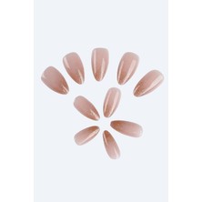 Özgürce Parlak ve Doğal Görünümlü Takma Tırnak Seti, Yapışkanlı, Kolay Kullanımlı