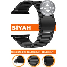 apple watch uyumlu seri 1/2/3/4/5/6/se/7/8/9 ultra/ultra2 42/44/45/49mm saat uyumlu çelik metal saat kordonu kayışı m09sgg4-b