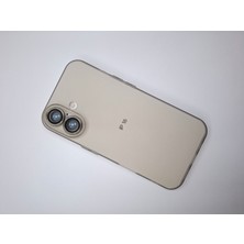 Epro iPhone 16 Uyumlu Ultra Ince Tam Kamera Lens Korumalı Hoparlör Toz Önleycili Mat Şeffaf Kılıf