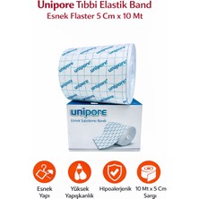 Unipore Unipore 10MT x 5cm Tıbbi Elastik Band Esnek Flaster (1 Adet)