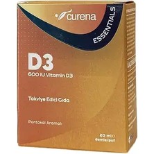 Marnys Curena Essentials 600 Uı Vitamin D3 Damla 20 ml